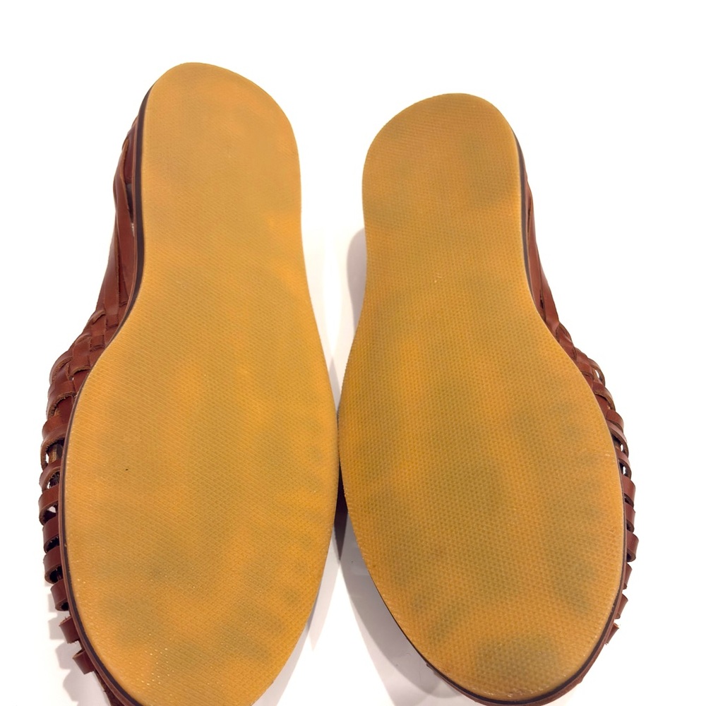NISOLO Men's Huarache Brown Leather Sandals Slip on Made in Peru NEW - Picture 10 of 12